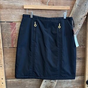 NWT Escada black quilted skirt